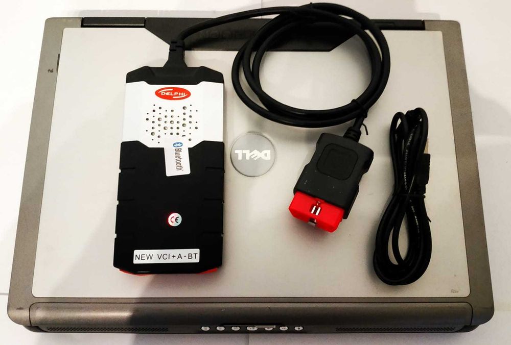 Tester auto Universal Delfi 12/24v + Laptop, Turisme si Camioane Full Activ diagnoza auto in limba romana, totul instalat si functional service auto