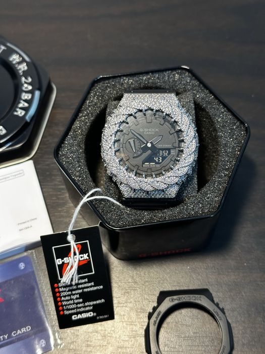 Ceas Casio G-Shock Iced Out Custom VVS1 Moissanite