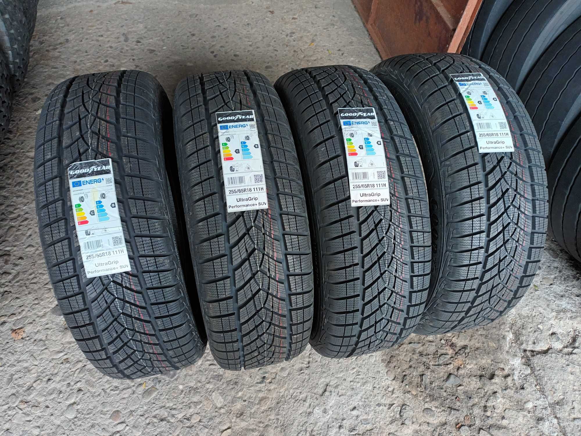 4 Нови зимни гуми 255/65 R18 Goodyear UltraGrip SUV Performance+ 111H ...