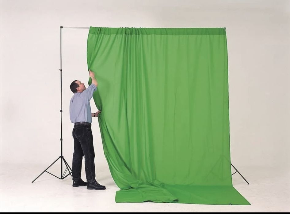 Продам хромокей. Зеленый материал