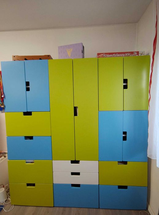 Mobilier copii IKEA (pat supraetajat + Saltea Dormeo + Dulap + bancuta