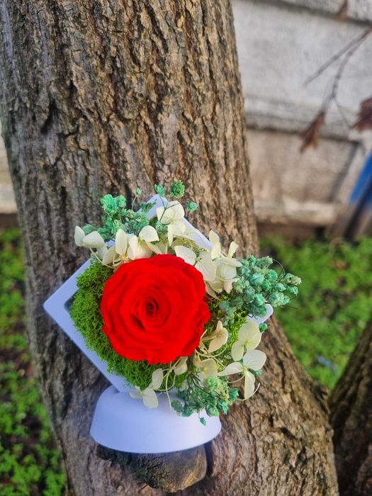 Martisoare cu licheni si flori criogenate