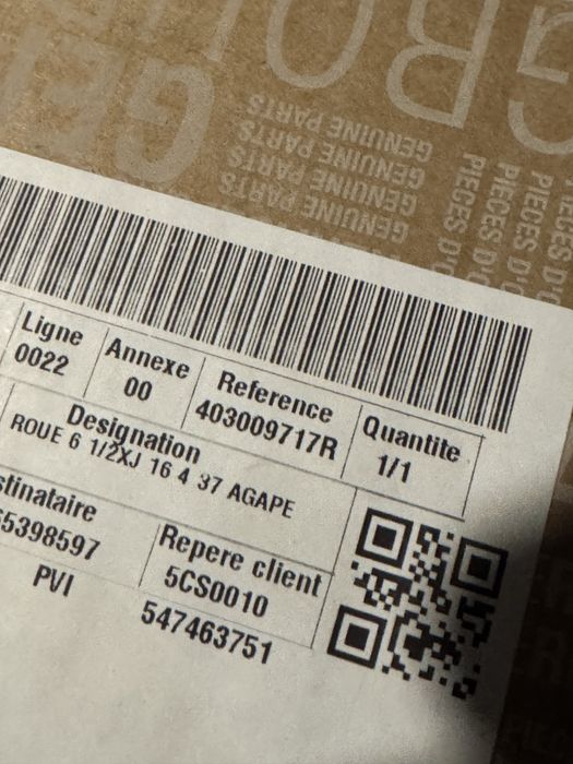 Джанта рено единична бройка 4/100/16