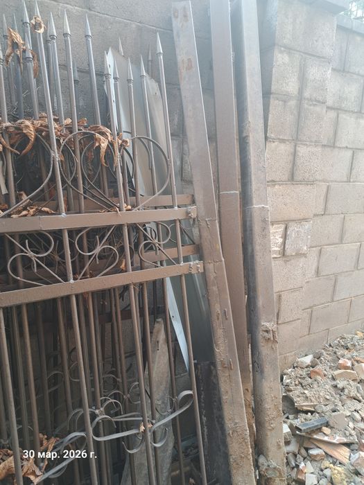 Забор кованный б/у