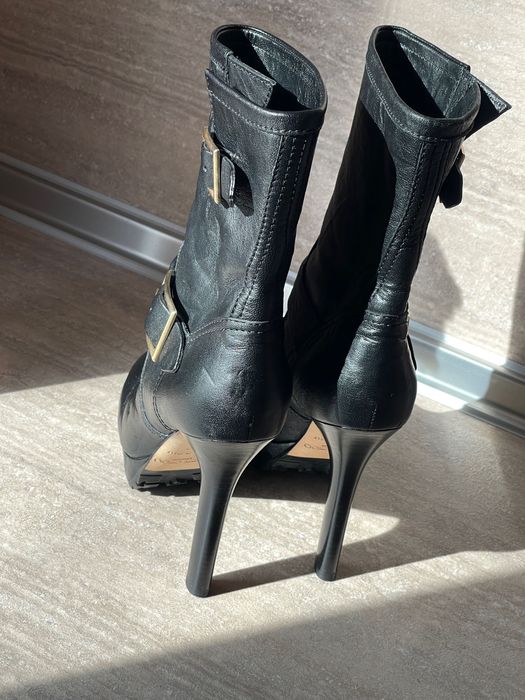 Jimmy Choo London Dylan Heeled Moto Biker Ankle Boots 38 (UK 5)