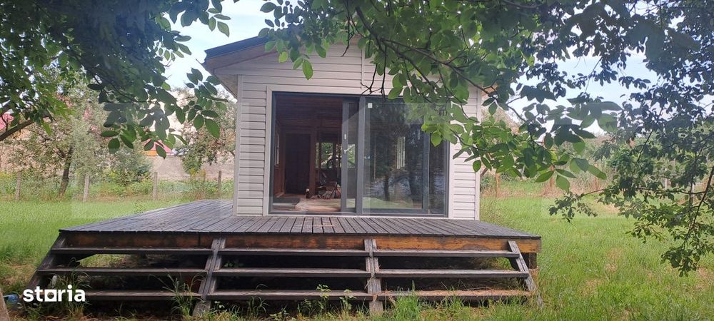 Teren 1300 mp, cu tiny house moderna, in Satul Grid — Țara Fagarasu