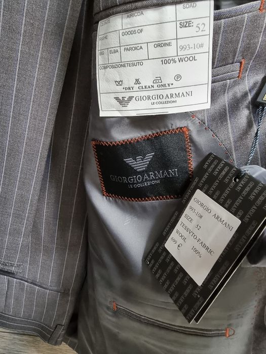 Costum Armani Nou Gri 52-XL