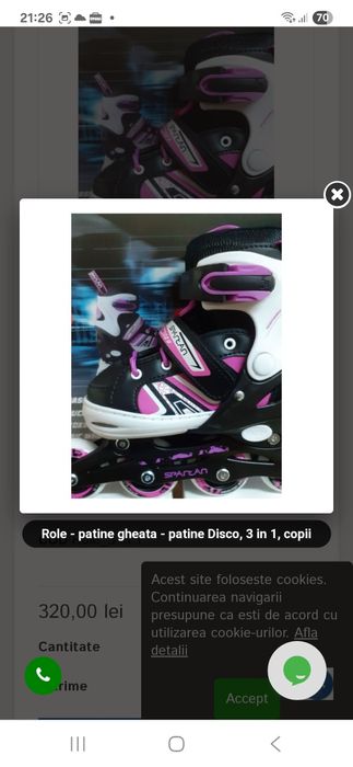 Role 3in1 Spartan mărimea 30-33