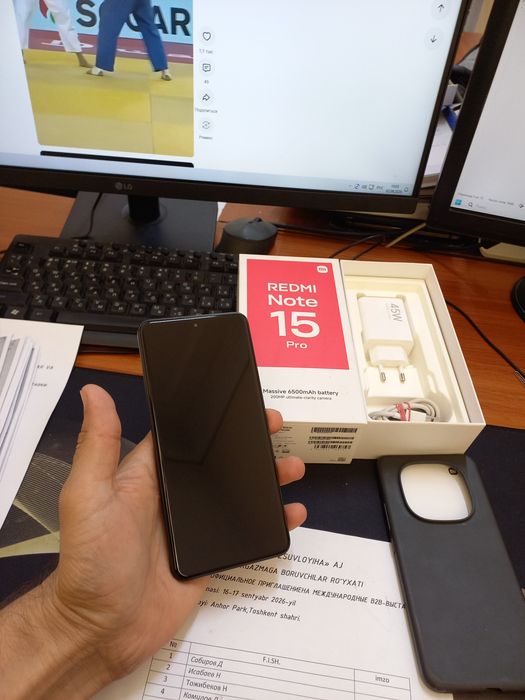Redmi note 15pro 12/256gb yangi iwlawi zur aybi yuq tozza telefon