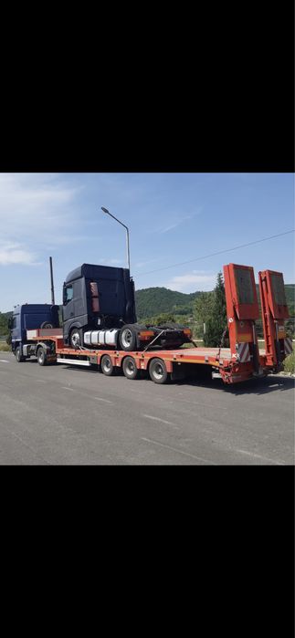 Tractari auto si transport utilaje cu trailer/platforma nonstop