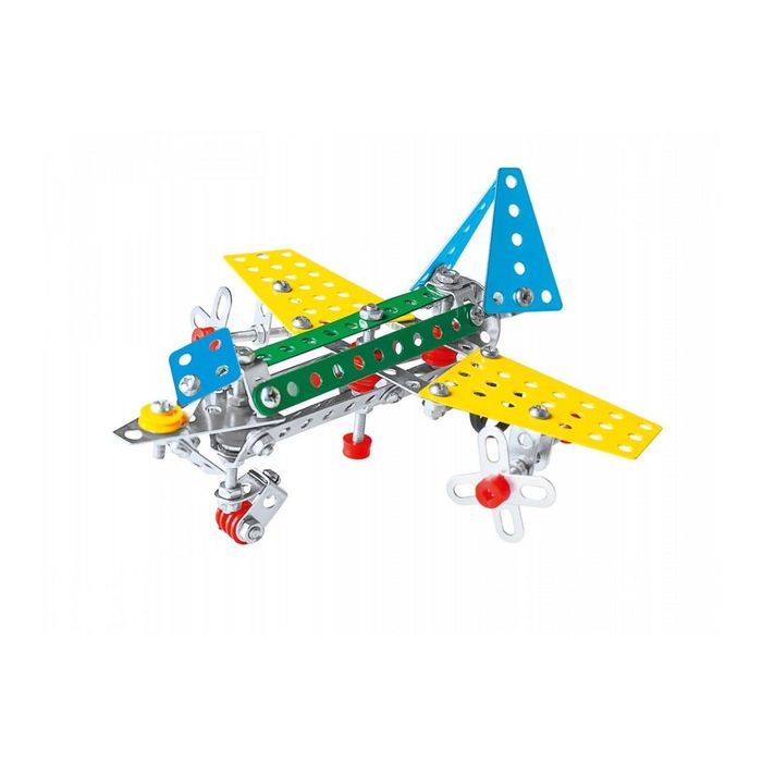 Метален конструктор  с болтове гайки инструменти и гуми за направа на