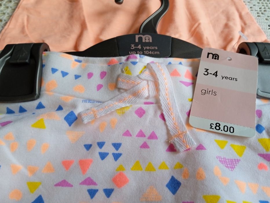 НОВ детски комплект поли и гащеризон Mothercare, 3-4 годинки