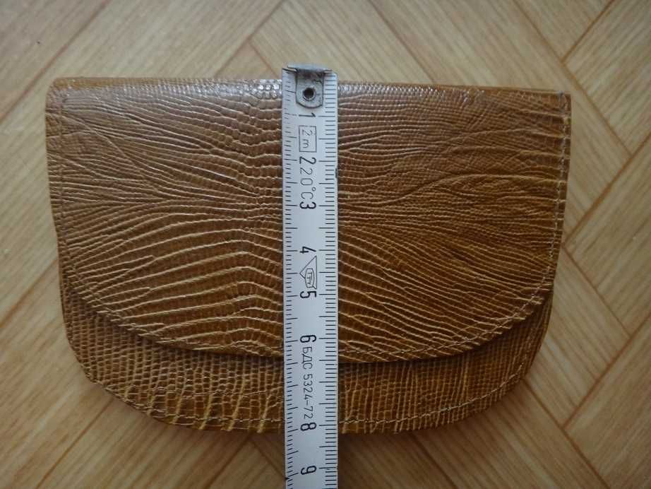 Антика - нов кожен портфейл, естествена кожа портмоне, соц, ретро