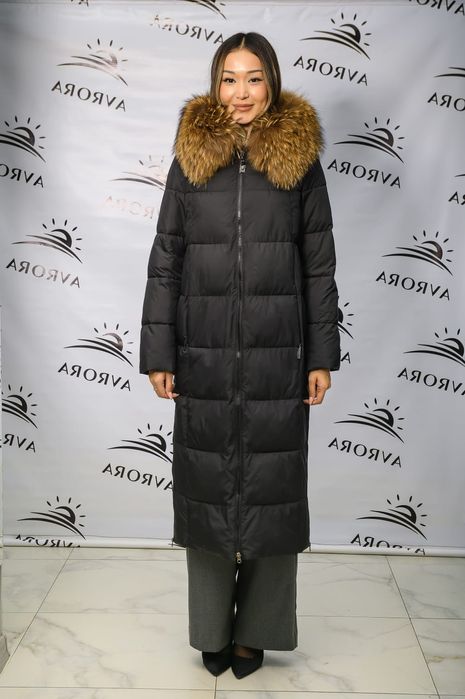 Пуховик с натуральным мехом