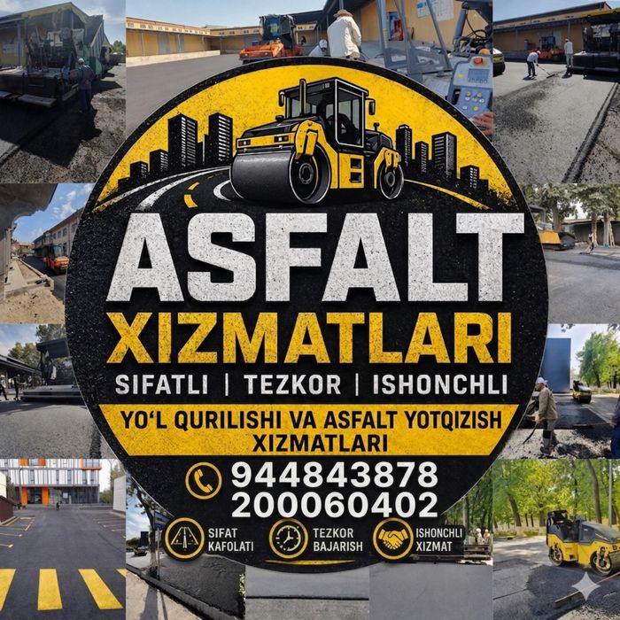 Asfalt xizmati yul qurulish