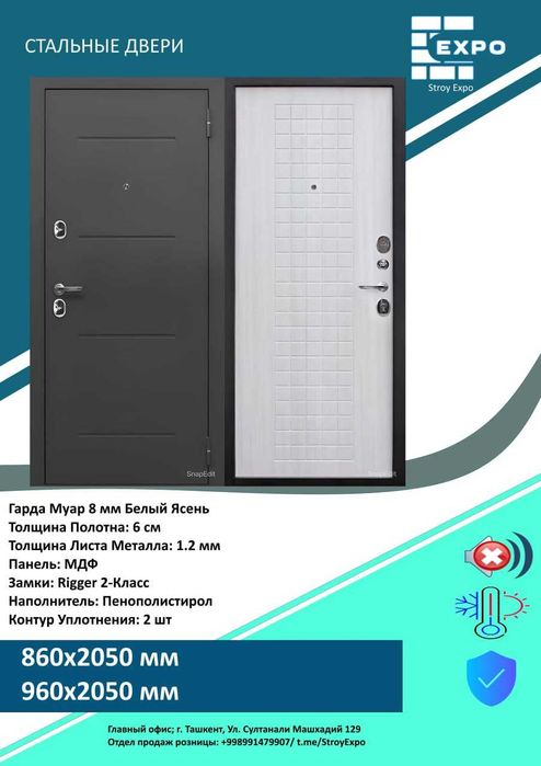 Железные Входные двери Межкомнатные мдф двери Mdf eshiklar Temir eshik