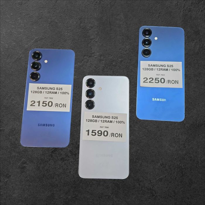 SAMSUNG S25 128GB 12RAM 100% (3buc) / Amanet Tulcea