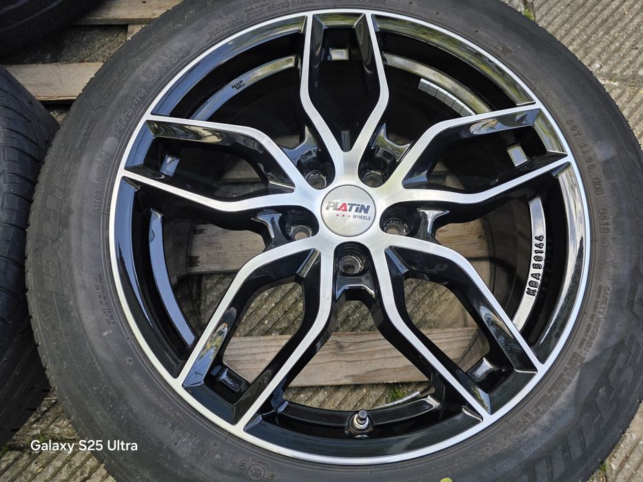Лети джанти 18ки 5х114.3 Anzio + летни гуми 225/55/18 Bridgestone