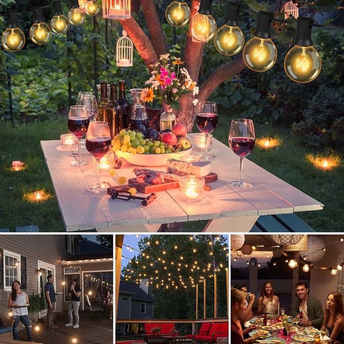 GPATIO 30 м външна гирляндова лампа , водоустойчива  с дистанционно