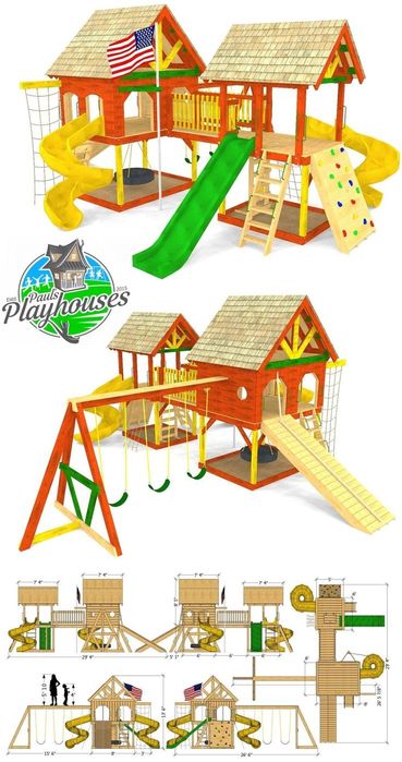 Детская площадка горка аттракцион болалар майдони домик качели swings