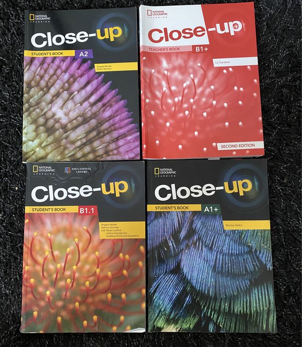 Учебници Close up A1+, A2, B1.1,книга за учителя B1+ и учебни тетрадки