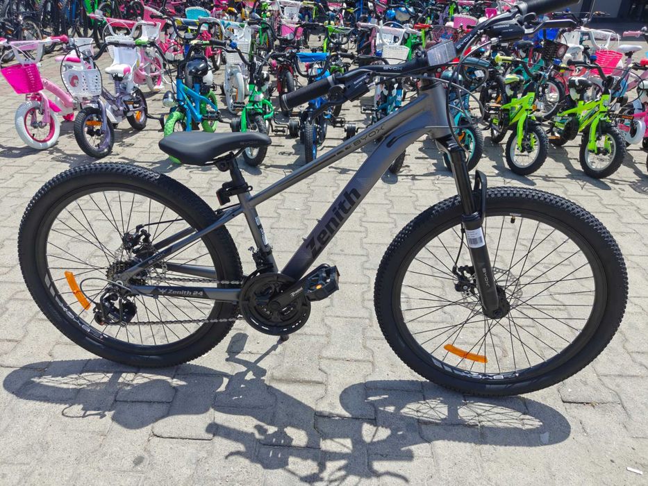 X Алуминиев велосипед 24" ZENITH сив