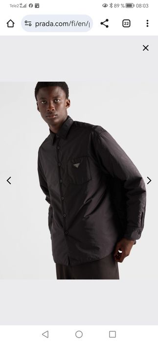 Prada куртка-рубашка мужская