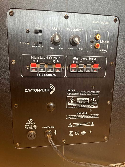 Vand Subwoofer Activ DaytonAudio 10'' 100w SUB-1000