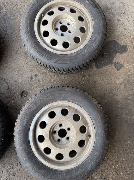 Шайби 15-ки 5х100 с чисто нови гуми