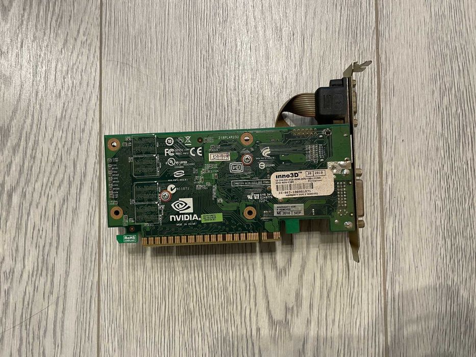Видео Карта - Nvidia GF-210 DVI+VGI+HDMI 64Bit 512 MB
