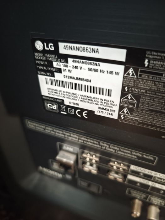 Vand tv televizor smart LG 123cm perfect functional 49NANO863NA