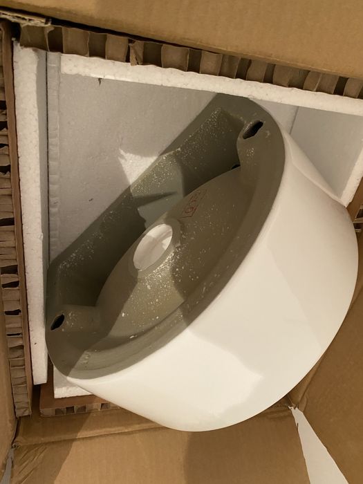 Lavoar EGO Ahile 30x25x12 (Lxlxh) Alb