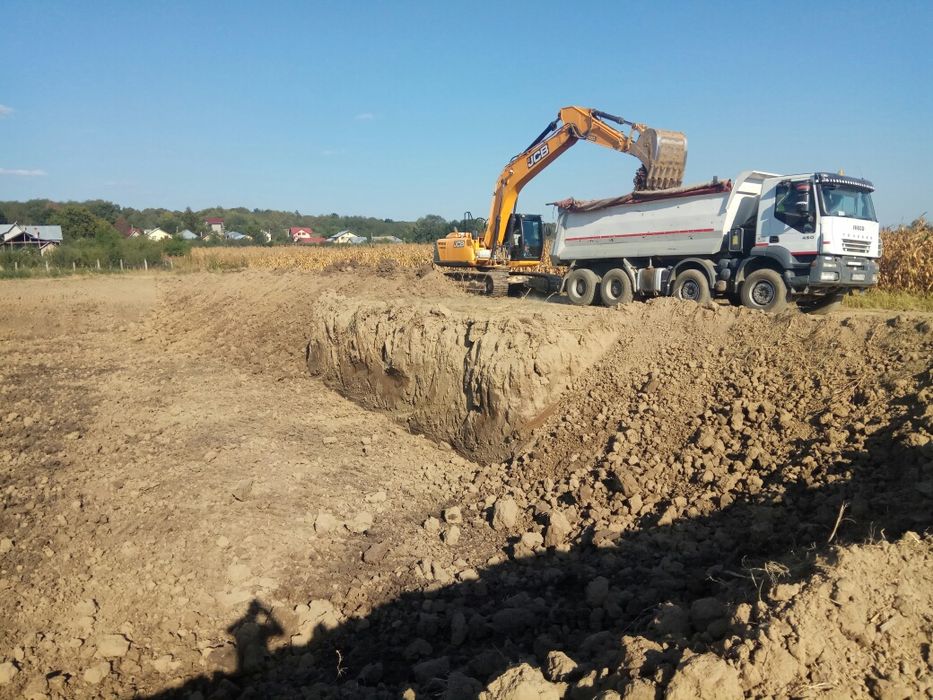 Închiriez Basculanta 8x4, Buldoexcavator și Excavator pe senile