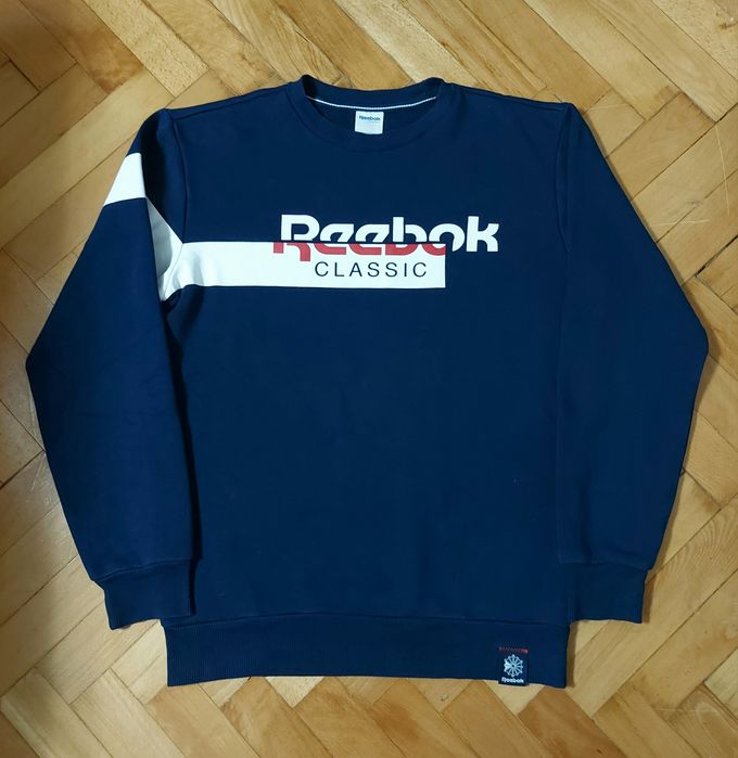 Bluză Vintage Reebok Classic Marine Disruptive Bleumarin 100% Original