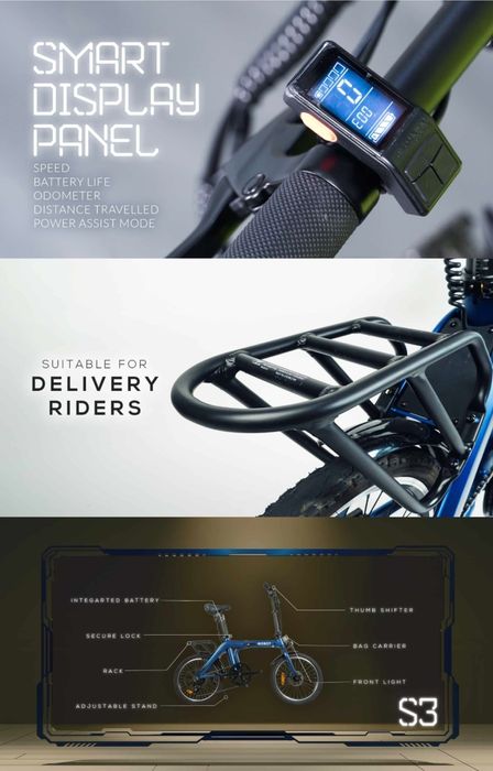 Bicicleta electrica pliabilă MOBOT S3 LTA (ebike)