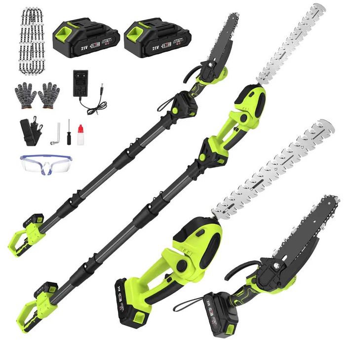 Motocoasa fara fir multifunctionala 4 in 1 drujba trimmer gard viu 2 acumulatori