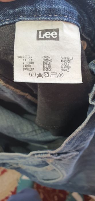 Blugi bărbați Lee W30 L32,button fly,straight fit,albastru