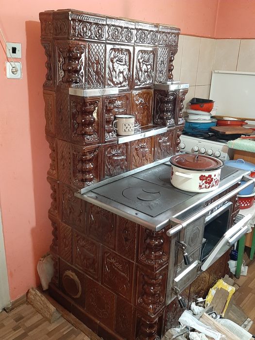 soba de teracota cu plita