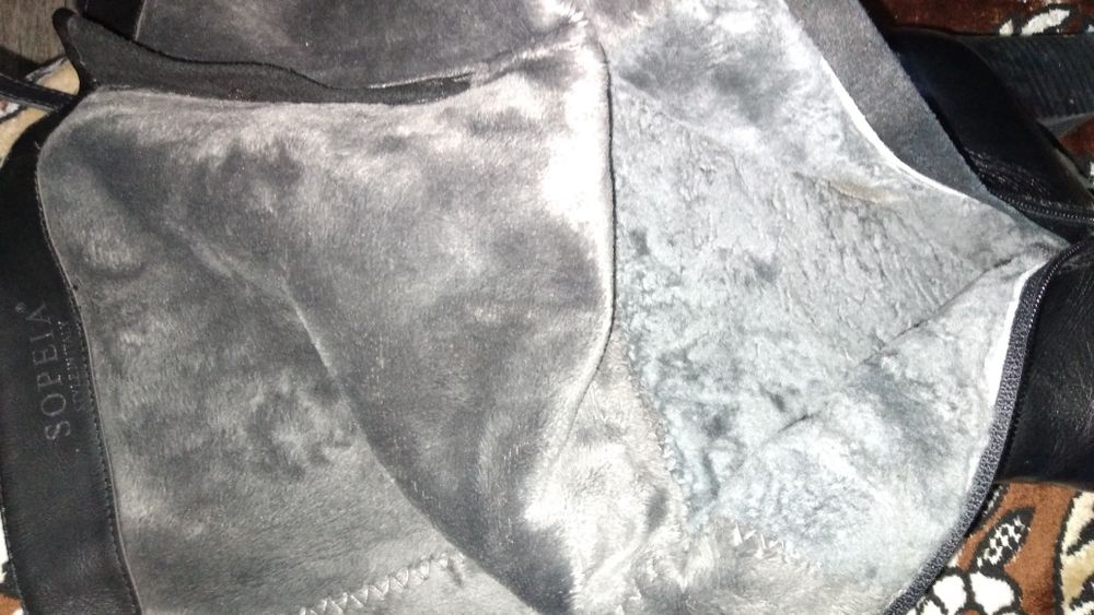 Сапоги зимние кожа