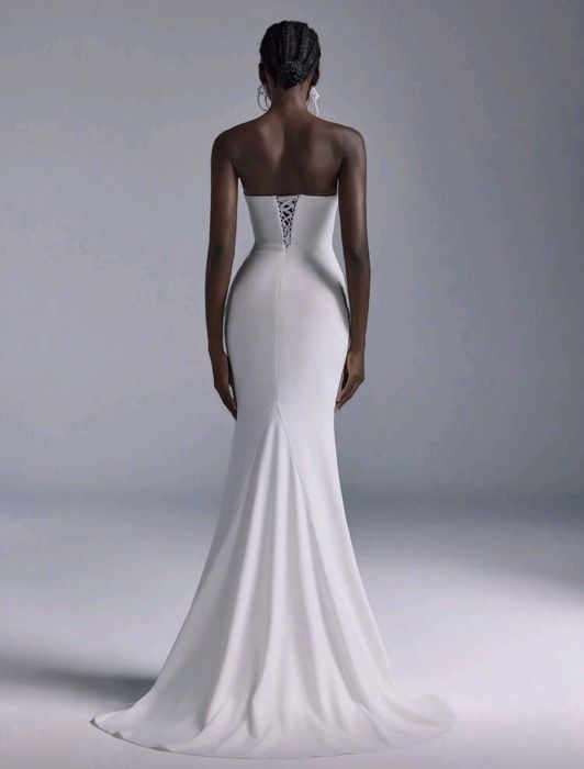 Страхотна дамска дълга рокля в бяло. Ново! Размер S