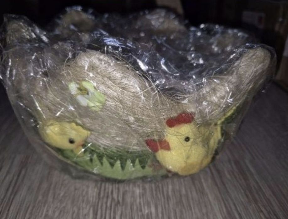 Cosulet decorativ de bucatarie cu pasari Paste