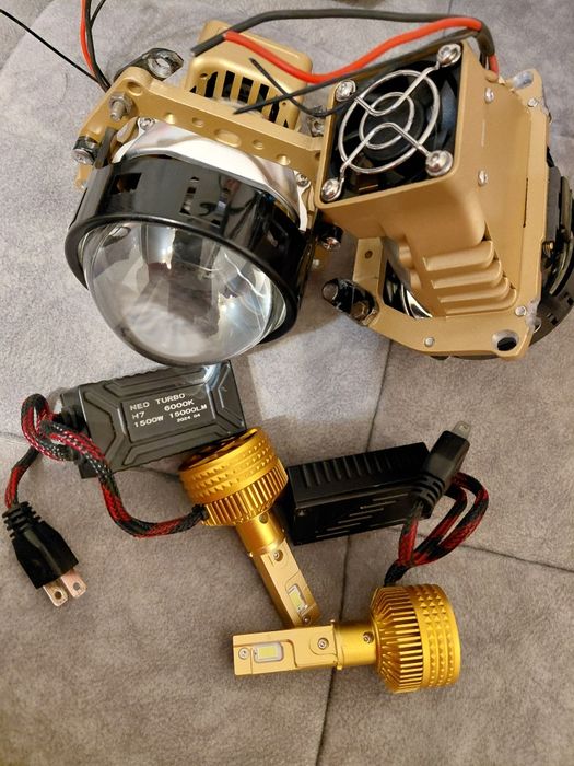 Bi Led модули(линзы), дальние led лампы h7