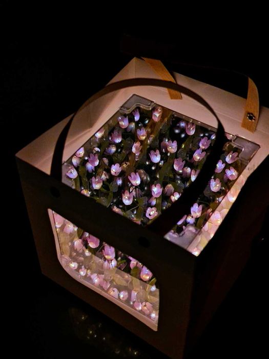 Светильник тюльпаны! Уже готовый подарок! На 14 февраля