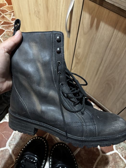 Боти Zara естествена кожа