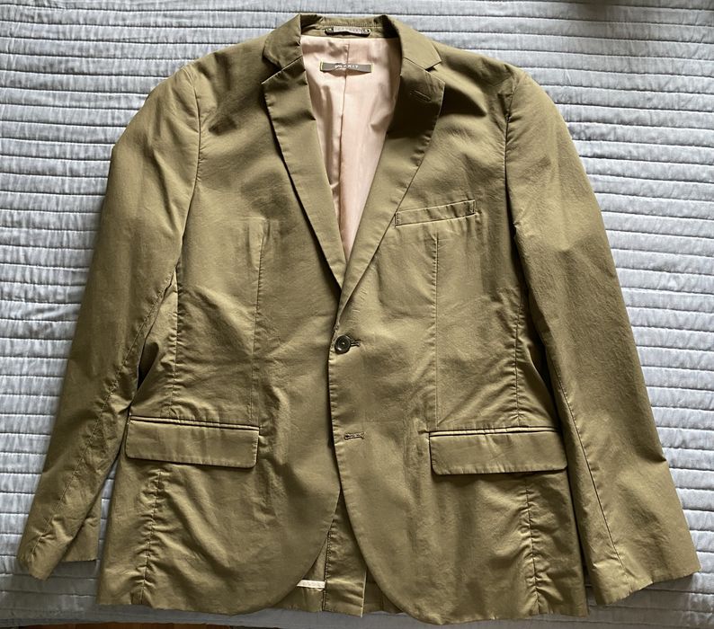 Sacou barbatesc Esprit, verde, masura 52, bumbac