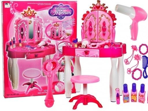 Детской косметики стул Трюмо Девочки Qiz bolalar Kosmetika stoli