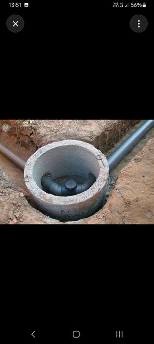 Копаем септик, водопровод. Под ключ.