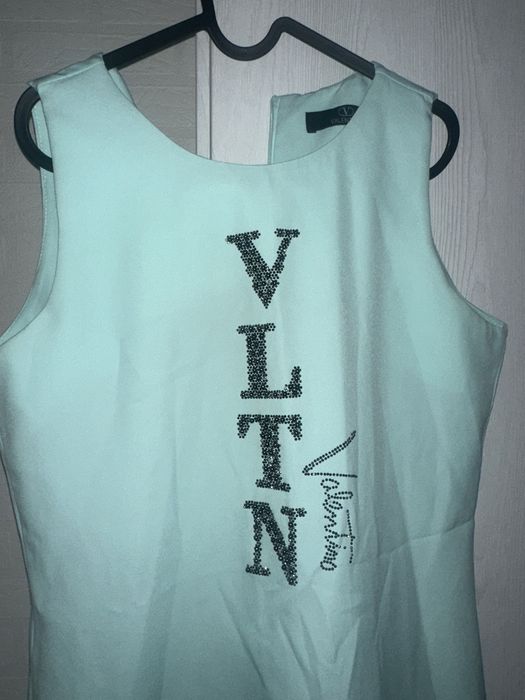 Рокля Valentino цвят мента в размер С-М