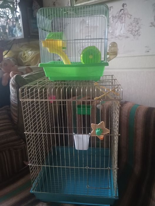 Клетка для птицы и для хомяка
