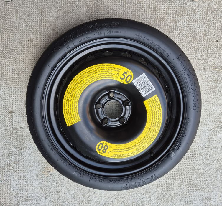 O rezervă slim Audi 125/70 R19 seria 4.00Bx19H2 ET29 - 5x112